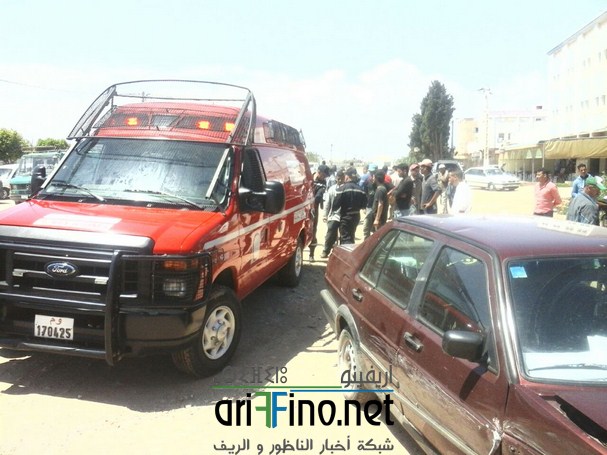 +صور : جرحى وخسائر مادية في حادثة سير خطيرة على الطريق الرابط بين أركمان والناظور
