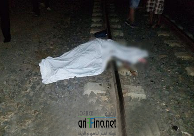 + صور ، حادث قطار يودي بحياة امرأة نواحي بني انصار الناظور
