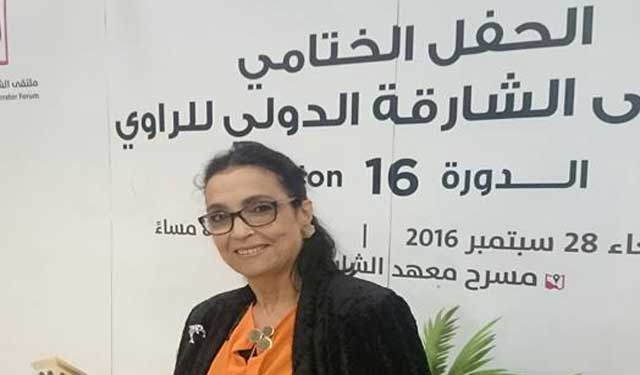 سليلة أزغنغان الدكتورة نجيمة طاي طاي غزالي تمثل المغرب في الإمارات بملتقى الشارقة الدولي للراوي‎