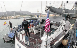 اعتراض قارب امريكي محمل بـ 7 طن من الحشيش المغربي (فيديو)