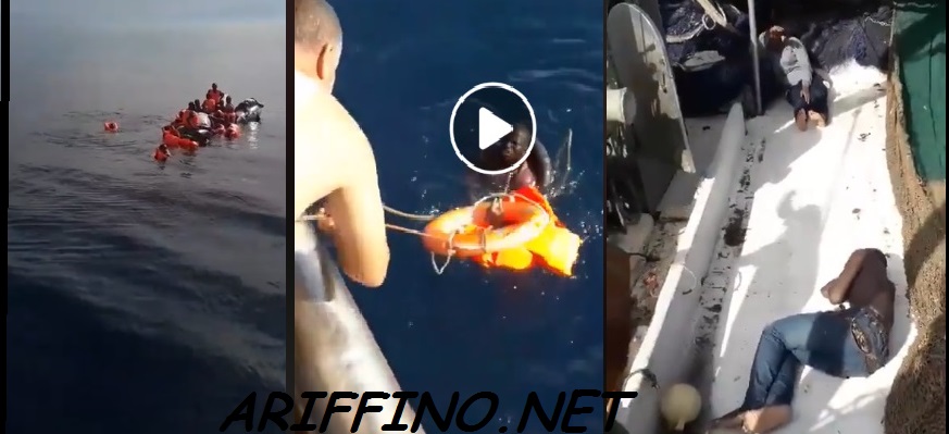 فيديو مأساوي:مركب صيد “ريفي” ينقذ 30 مهاجرا افريقيا في البحر الأبيض المتوسط