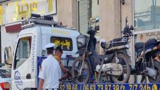 حملة أمنية تستهدف الدراجات النارية بالنفوذ الترابي للمنطقة الاقليمية لامن الناظور