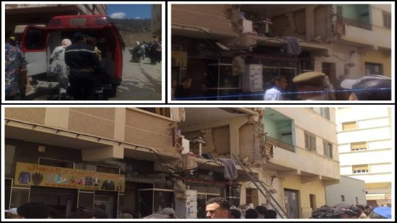 بالصور :قنينة غاز تتسبب في كارثة وسط أزغنغان و تخلف خسائر كبيرة في المبنى و القاطنين.