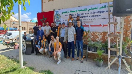 الناظور : الحي العمالي تستعيد جمال الفضاءات الخضراء بأزغنغان استعدادا لاستقبال مغاربة العالم