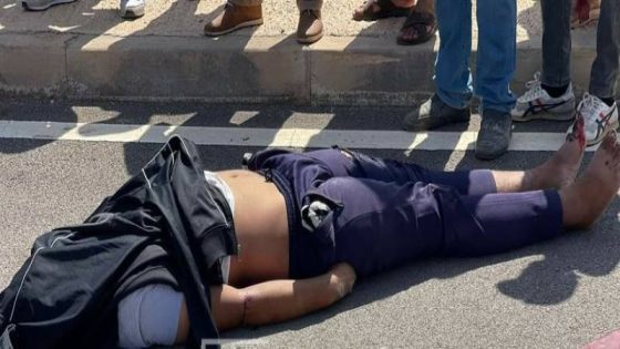 صور :وفاة شخص اثر حادثة سير خطيرة بمدخل مطار العروي بالناظور