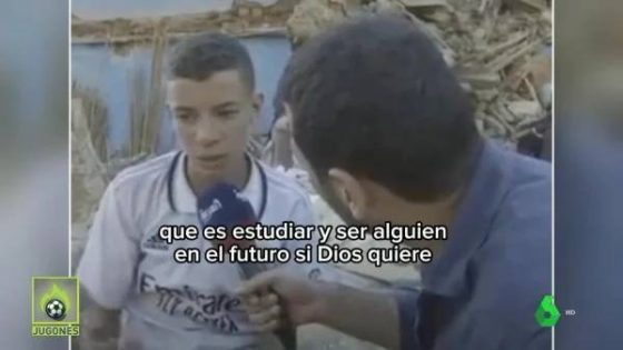 بالفيديو :ريال مدريد يبحث عن طفل مغربي فقد عائلته بأكملها في الزلزال..