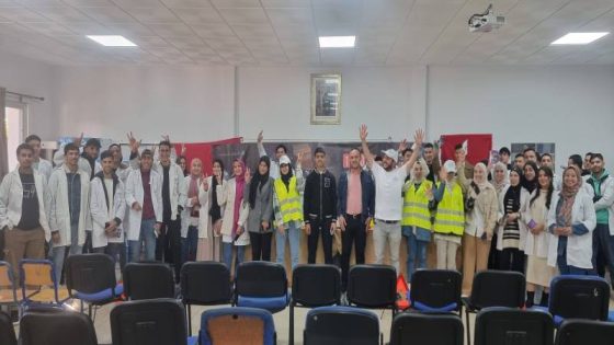 الناظور +الصور : جمعية المبادرة المغربية للعلوم والفكر تقوم بحملة اليوم الوطني للسلامة الطرقية