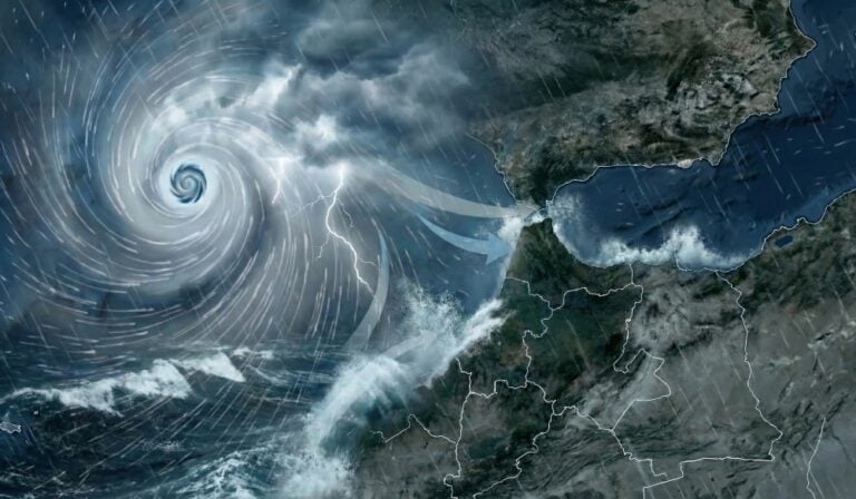 إعصار جوي جديد يهدد شمال وجنوب مضيق جبل طارق